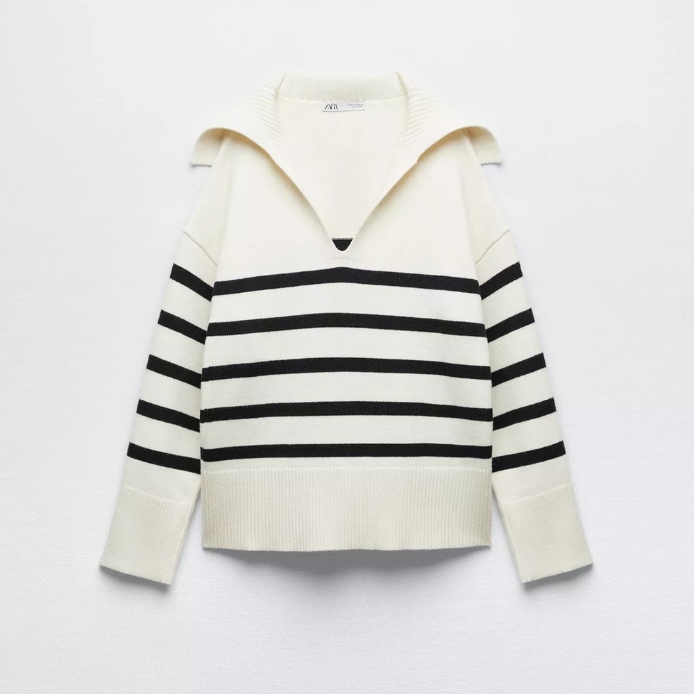 Zara Striped Knit Sweater Size S